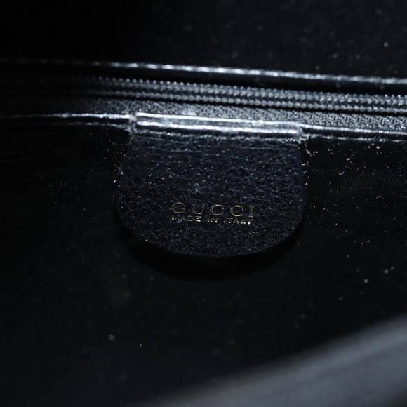 GUCCI Bamboo Hand Bag Leather Black 002 1186 0260 Auth 72838 - Picture 14 of 16